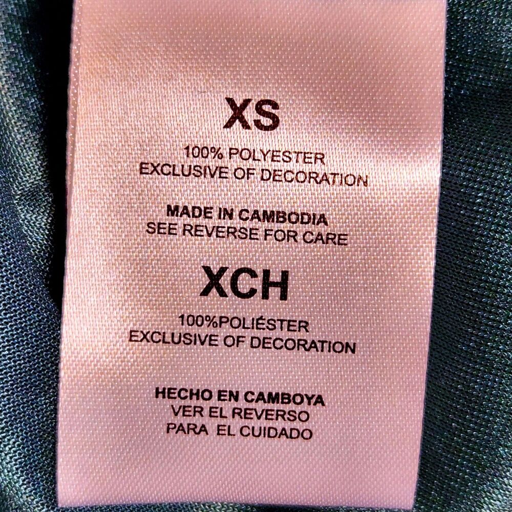 French Connection Emerald Green Velvet Short Sleeve Mini Dress XS NWT Ruffle - Picture 11 of 16